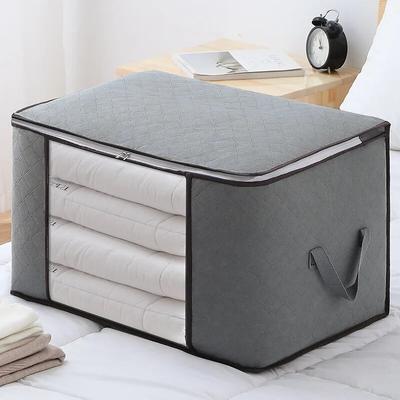 1pc Non-woven Fabric Quilt Storage Bag, Waterproof and Moisture-proof Large Capacity Clothes Storage Bag
