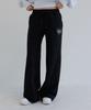 AWESOME STUDIO Low-Waist Wide Sweatpants Black