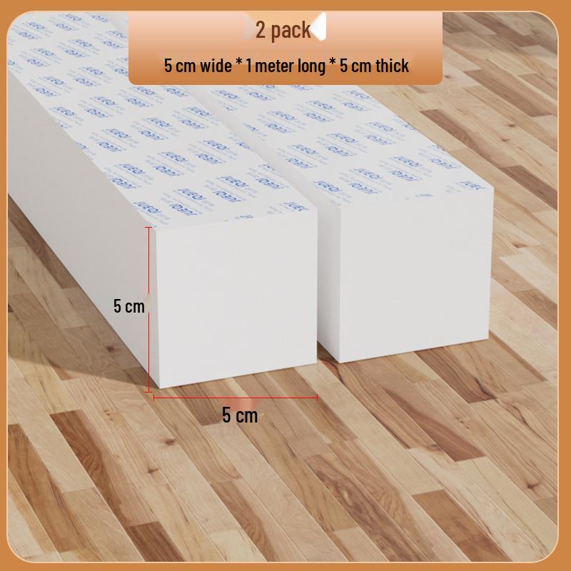 Samoprzylepny biały pasek z gumy piankowej: Uszczelka do drzwi i okien, amortyzująca, dźwiękoszczelna, podkładka antykolizyjna do urządzeń mechanicznych.