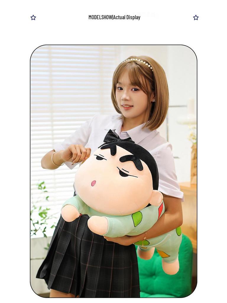 Shin-chan Plush Pajama Pillow Doll - Cute, Long, Soft Toy Gift for Girls