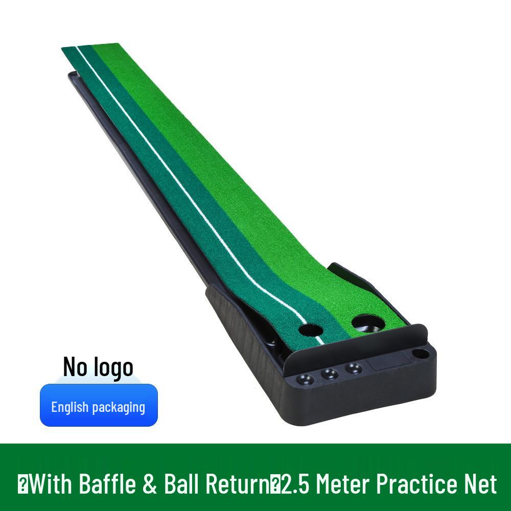 PGM Golf Putter Practice Mat with Ball Return - Simulated Turf (3m/2.5m)