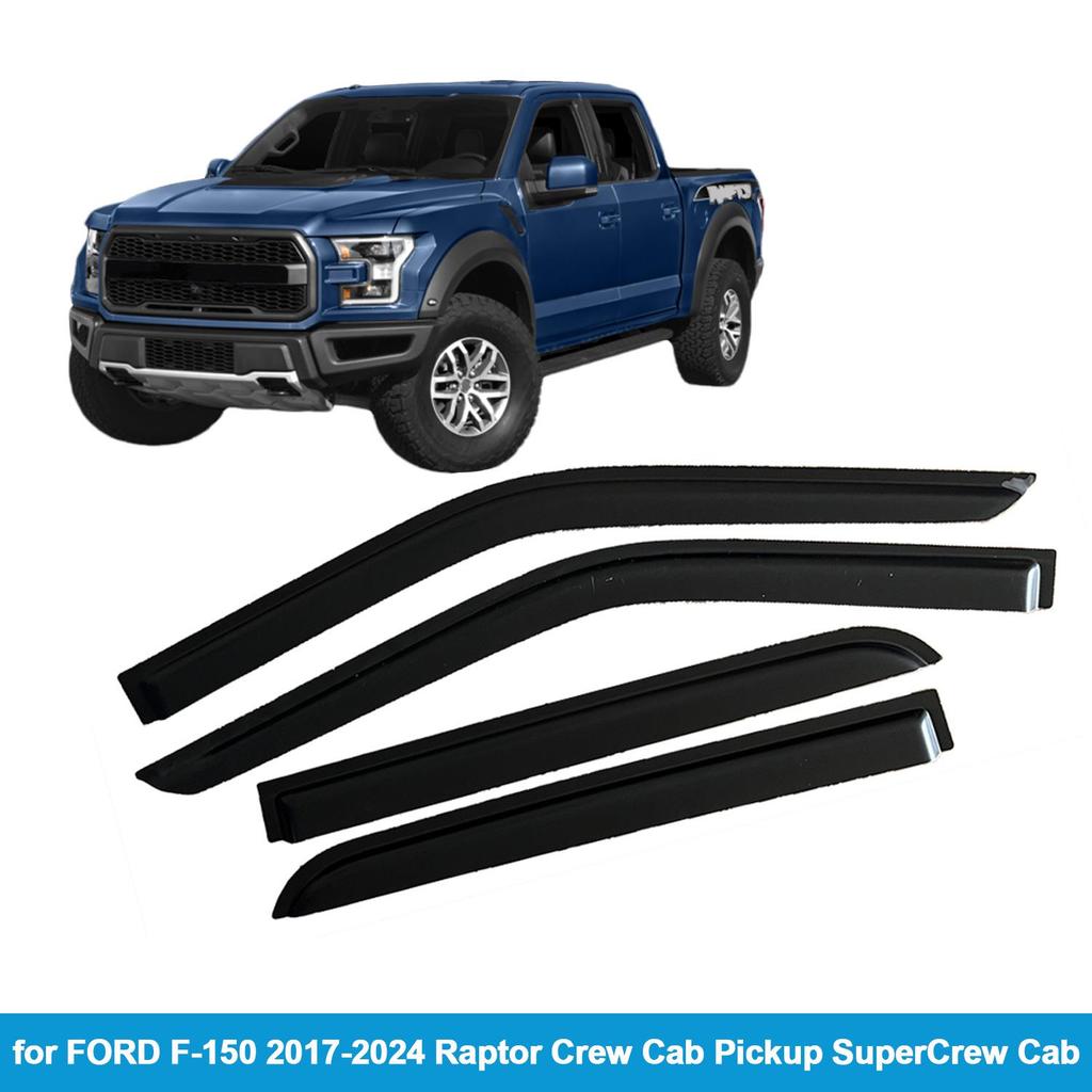 Ford F-250 Super Duty 2017-2025 Crew Cab Rain Guards Window Deflectors