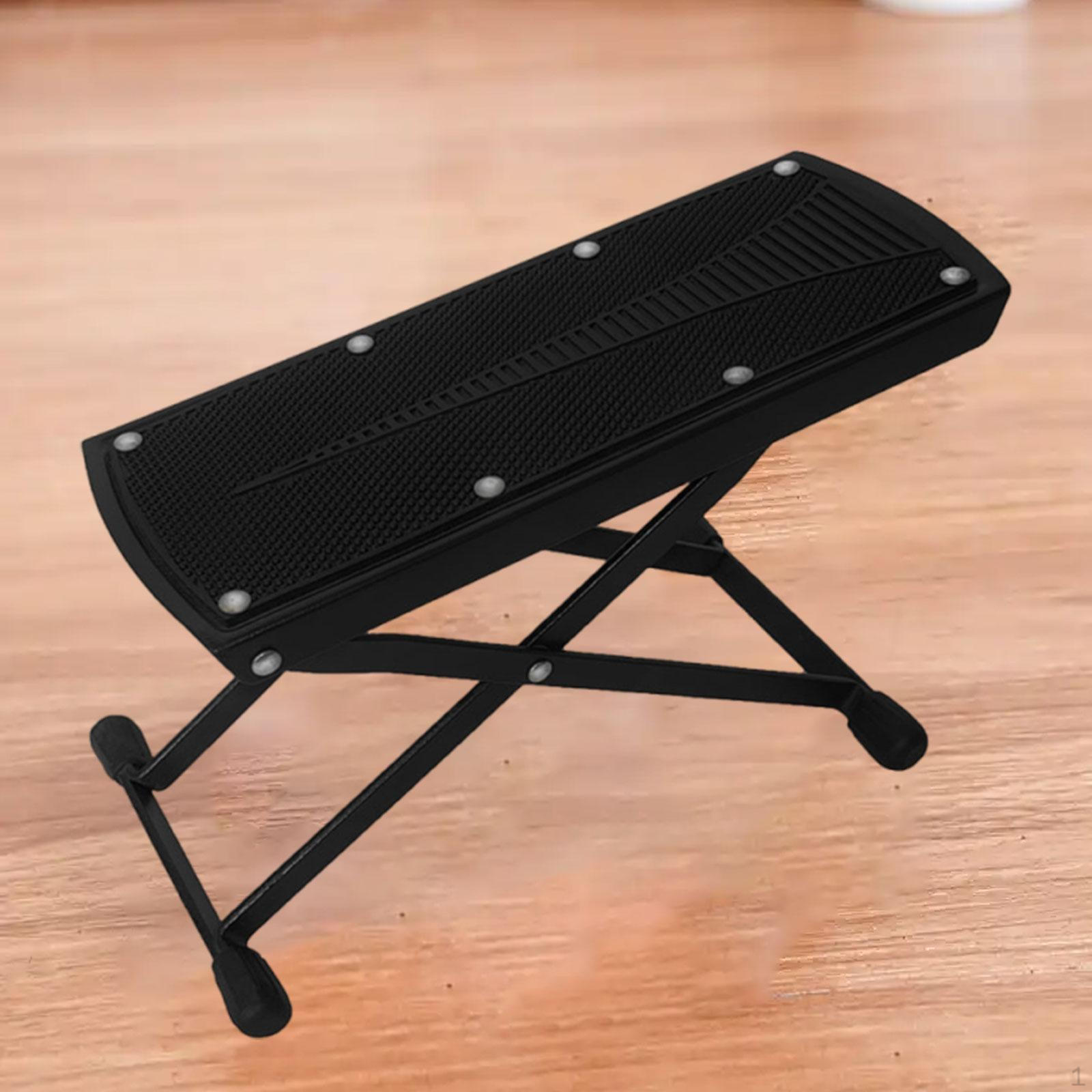 

Подставка для ног для гитары, 6 положений высоты, Легкая переноска и хранение, Подставка для ног для педальных гитар,