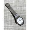 Used [Vintage 1992 Excellent Condition/Working] SEIKO ALBA/Seiko Alba/Day-Date/Silver/Kanji Compatible/Full Metal/Genuine Belt/Wristwatch