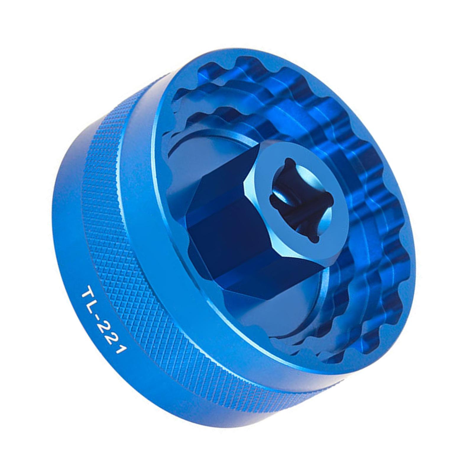 

Велосипедный ключ для каретки, гаечные ключи, съемник каретки для велосипедов, инструмент для снятия чашки каретки 5 в 1 синий