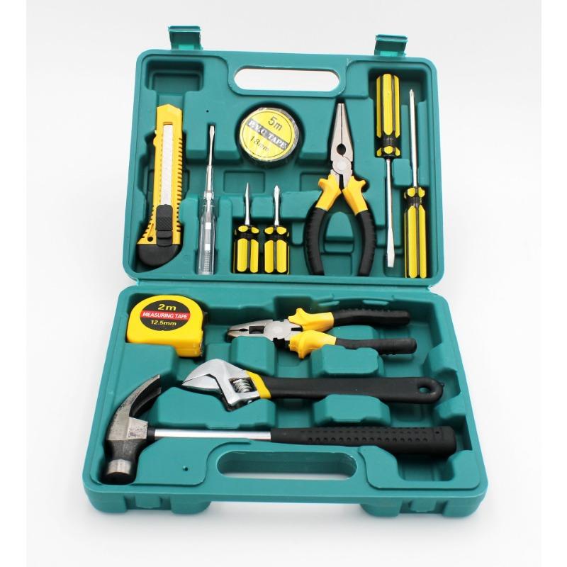 8-piece Set 9-piece Set 12-piece Set 16-piece Set Car Home Dual-purpose Combination Toolbox Car Hardware Tool Set Gifts