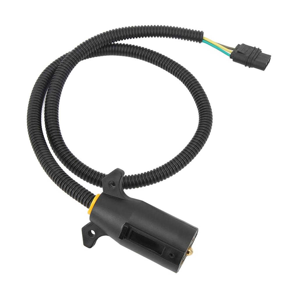 7 Way Round to 4 Way Flat Trailer Connector Cable Brake Light Control Wiring Harness