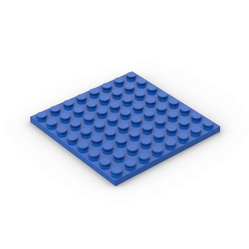 50pcs DIY Building Blocks  8x8 Dot 12Color Educational Creative Toys for Children Size Compatible With 41539 Thin Figures Bricks