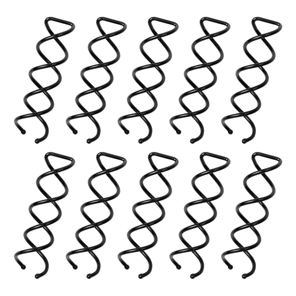 10PC Spiral Hair Pins, Twists Hair Pins Corkscrew Hair PinsSpin Pins NonScratch Round Clip For Women Hair StyleDIY