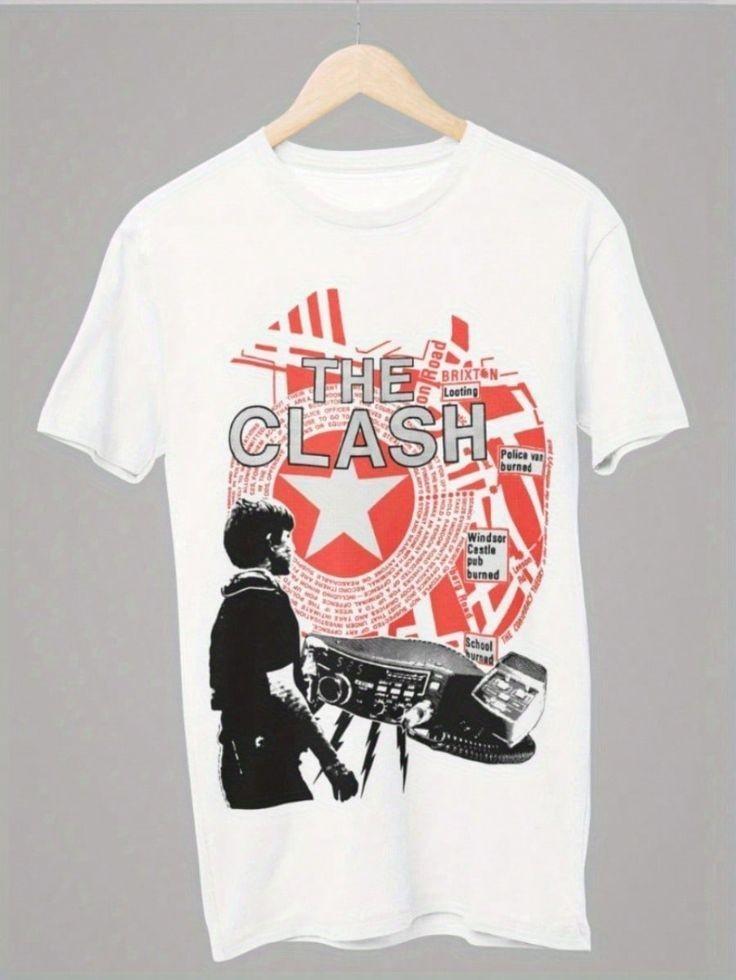 Tričko The Clash Band Tour Plná velikost S až 5XL BL664 Unisex tričko