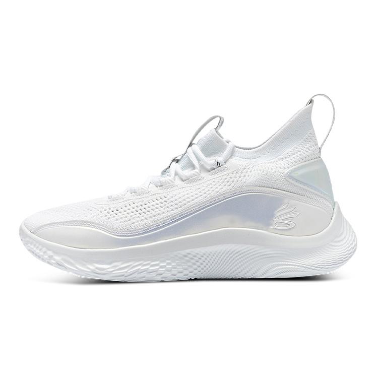 (GS) Under Armour Curry 8  White Iridescent  Kids  3024423-104 EU 36.5