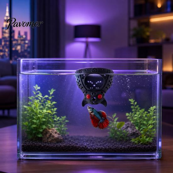 Bat Shape Fish Cave Halloween Aquarium Hideout, Floating Betta Hammock, Ghost Hide Small Hiding Spot And Resting Spot, Tank Decoration for Shrimp