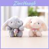 Plush Bunny Toy With Keychain For Gift And Decoration