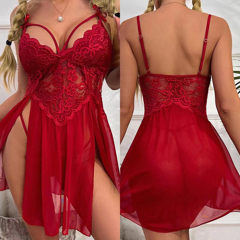 Sex Clothes Bra Lace Sleepwear Hot Sexy Costumes Wedding Erotic Bodysuit Women Babydolls Dress Lingerie Suspenders Nightdress