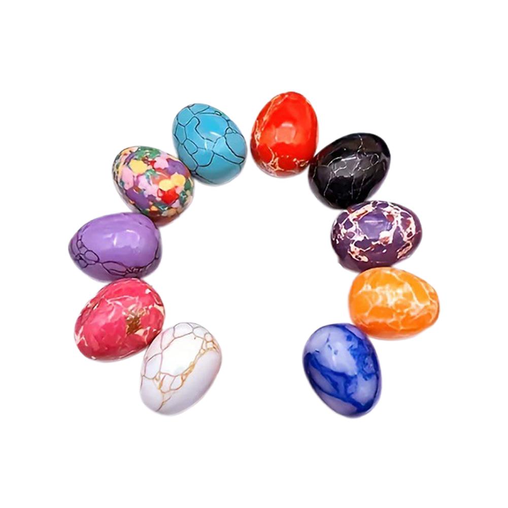 Egg Shaped Stone Natural Semi-precious Stone Polished Agate Healing Room Quartz Ornament Craft A7J4