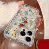 Floral Pattern Printed Phone Case, Suitable for iPhone 17, 16, 15, Plus, Pro, Max Series Phones - Suitable for Use As a Gift