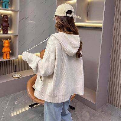 IMAGINEX Damen Einfache Kapuzenjacke mit langen Ärmeln