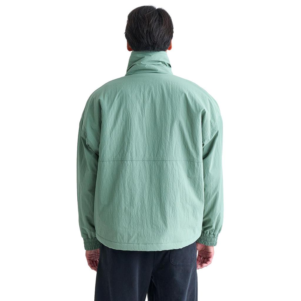 Quiksilver Washed Nylon Tussar Luźna Kurtka Rozpinana Męska z Podszewką z Polaru (QJK244085) (OLV)