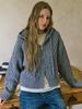 CLUNY Cable Two Way Knit Zipup Cardigan - Beige