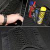 Car Trunk Storage Bag SUV Rear Seat Backrest Multi-functional Storage Net Bag Car Interior Supplies Fire Extinguisher Fixing Net