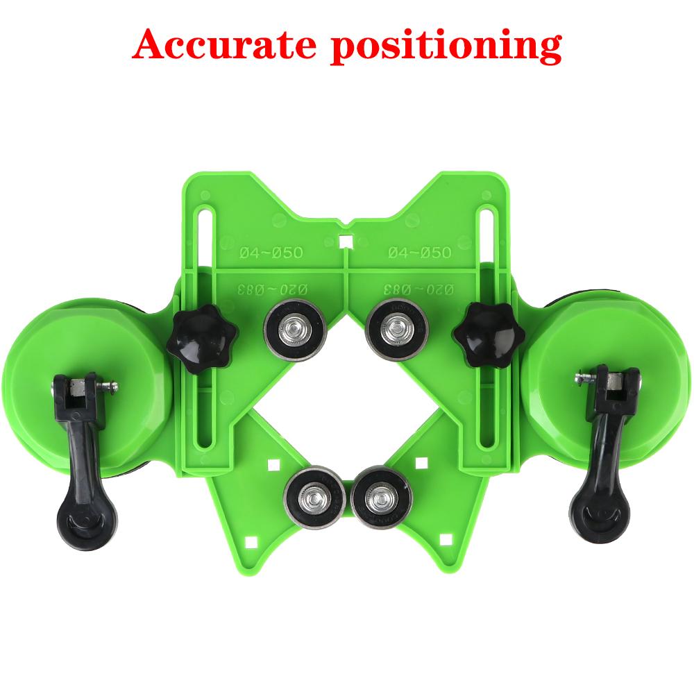 Punch Drill Guide Drills Guide Hole Locator Glass Tile Opening Locator Double Suction Cup Hole Centering Positioning 4-83mm