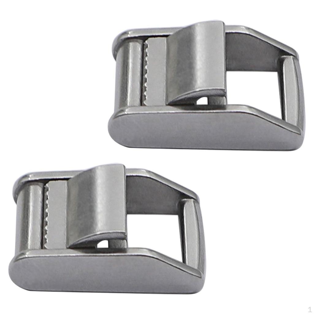 2 uzamykatelné posuvné přezky, kovové přezkové uzávěry vyrobené z nerezové oceli 316, zapínání na popruh