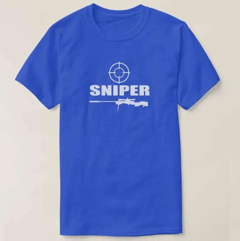 Army Sniper Gun Military Men Shoot TShirt Short Sleeve Casual 100 Cotton ONeck Summer Shirt S