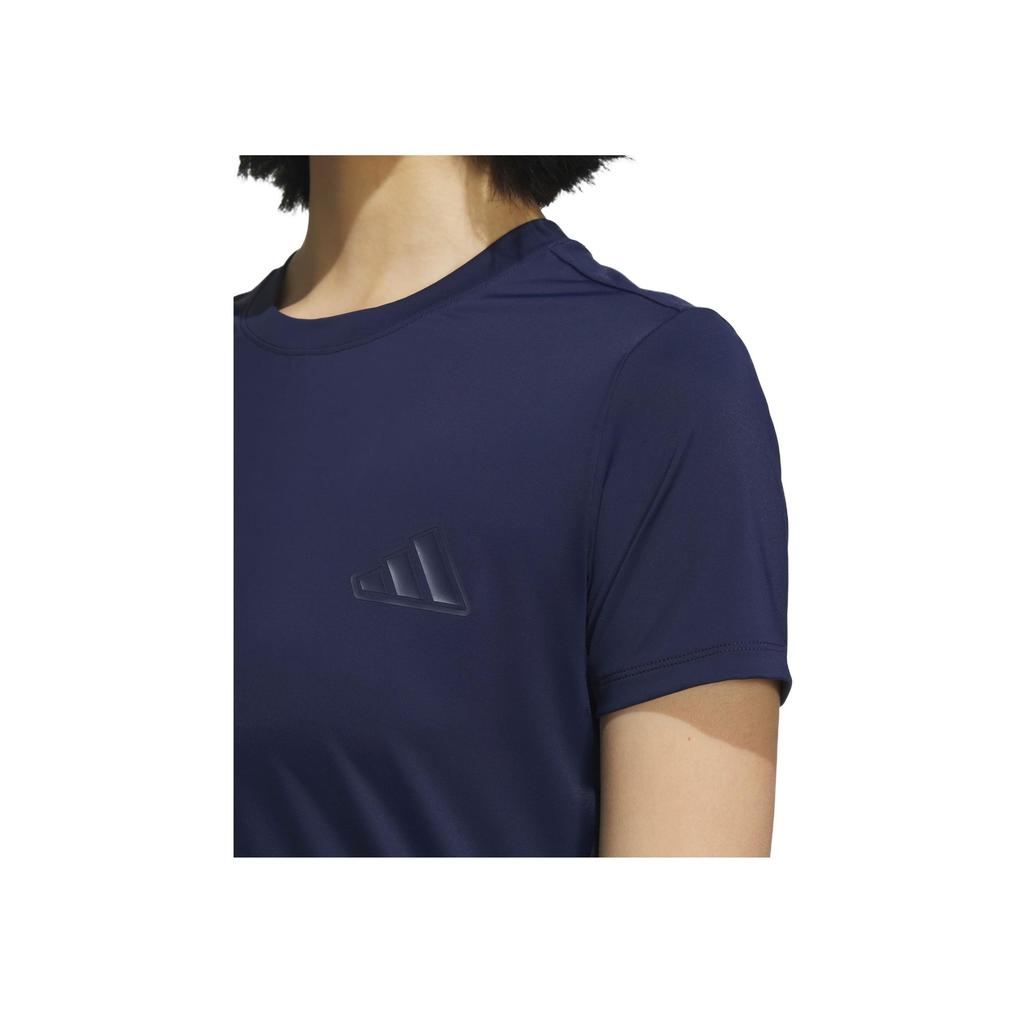 Adidas Comfortable Stylish Beautiful Simple Short Sleeve Regular T-Shirt Women Tops Deep-Indigo KC1486