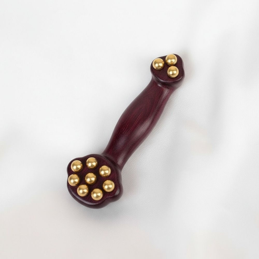Copper Beads Guasha Face Massager Tool Antistatic Face Manual Massager Facial Massage
