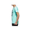 Adidas NEO Panda Playing Ping Pong Print Slim Fit T-Shirt Men Tops Teal GK1553