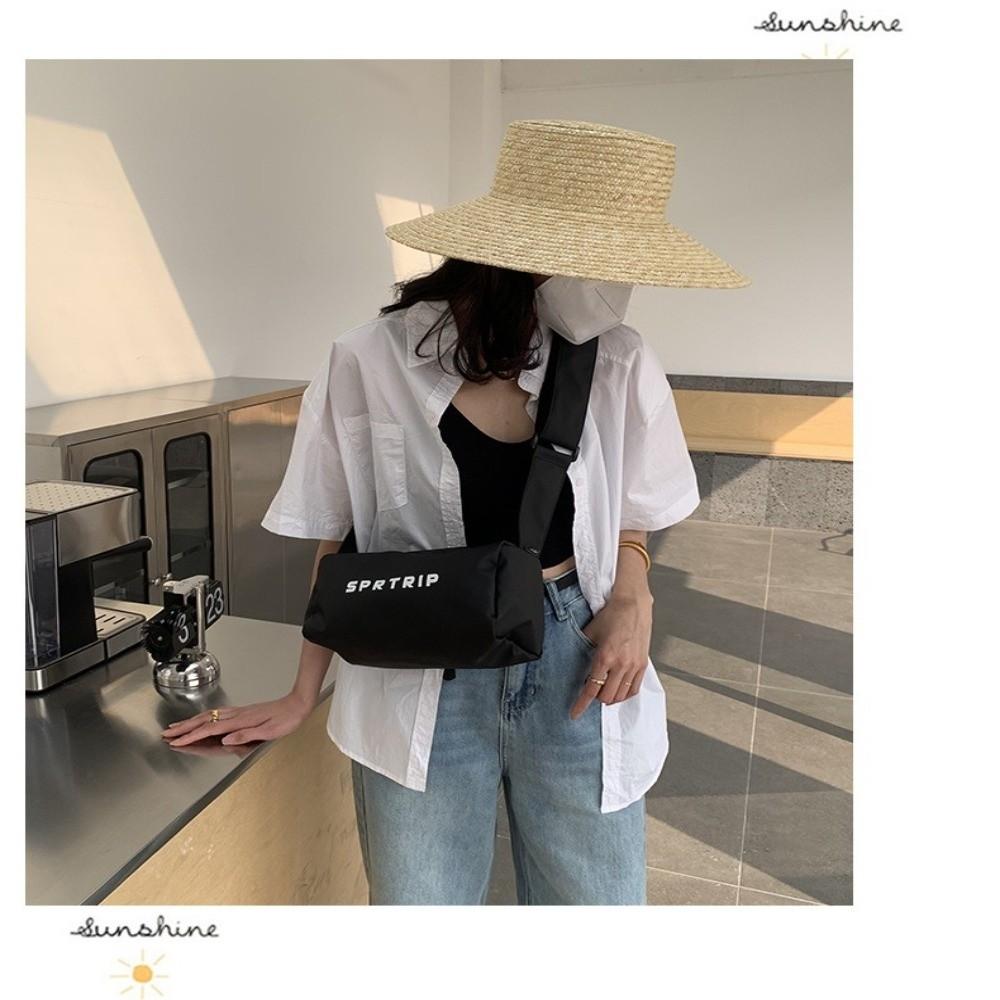 Adjustable Strap Sports Messenger Bag Casual Crossbody Pillow Bag Oxford Cloth Square Bag  Outdoor