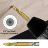 Compound Tap HSS Tap Drill Bits Screw Machine Tap Drill Bit Titanium Plated Hex Shank Shank Tap Drill Bits