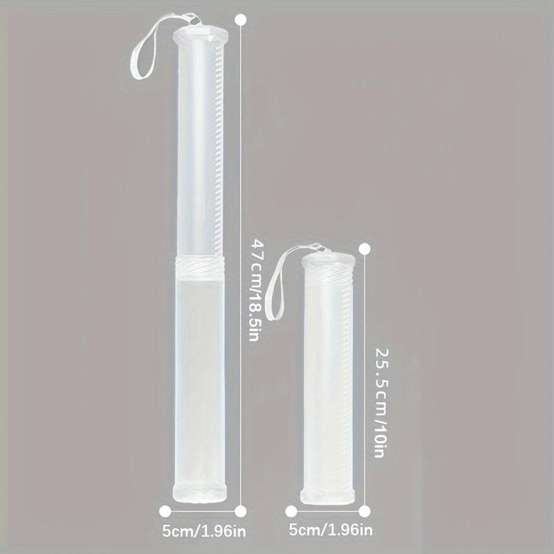 1pc ABS Telescopic Pen Holder Adjustable Transparent Art Painting Brush Pencil Holder Outdoor Sketching Brush Storage Pen Holder