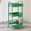 3 Tier Rolling Storage Cart With Drawers Rolling Utility Cart With Drawers,Room Decor,Bathroom Decor,Rolling Utility Cart Rolli