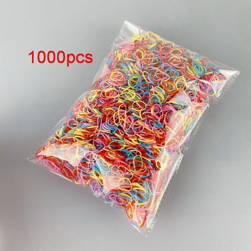 2000pcs/lot Children Transparent Hair Rubber Bands for Bracelets Baby Elastic Small Hair Tie Gum Kids Hair Beads Hair Accessorie