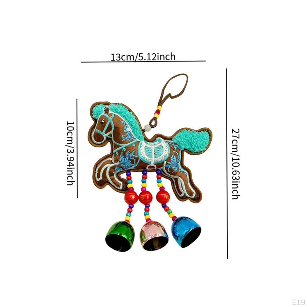 Car Rearview Mirror Decoration, Horse Ornament for Chinese Year, Spring Festival,
