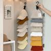 Metal Hanging Hat Storage Clips Holder with 8 Non-Slip Clips Cap Storage Hooks  Door