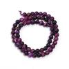 Naturstein Lila Tigerauge Perlen 4 6 8 10 12mm Rund Lose Edelsteinperlen Für Schmuckherstellung DIY Armbänder Halskette Zubehör