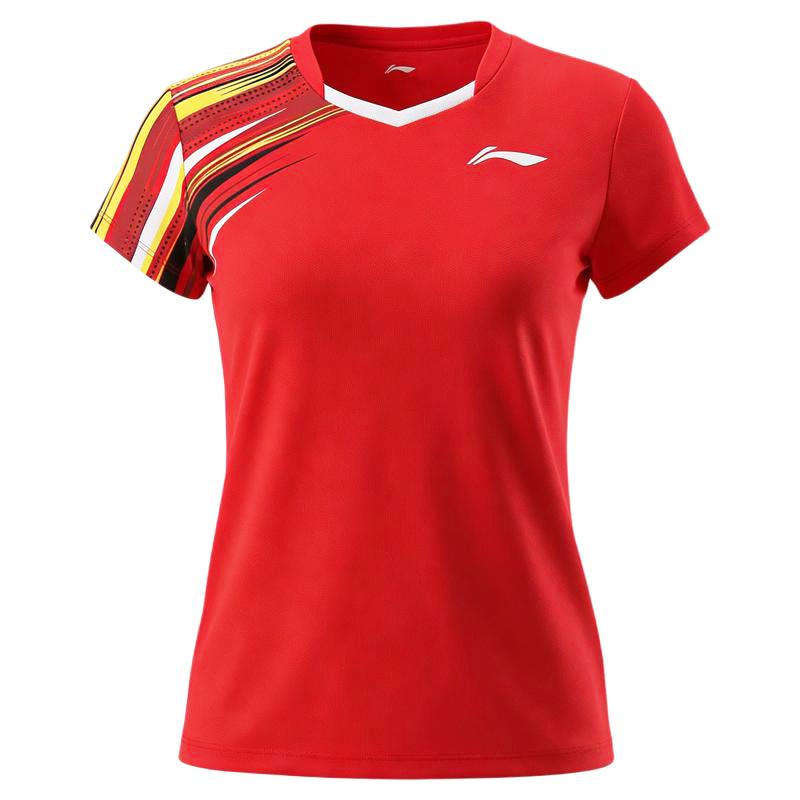 Li Ning Badminton Collection Badminton Jersey Women s Vermilion AAYV204-2 2XL