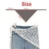 Fashion Flower Embroidery Lace Flower Hair Scarf Thin Cute Mini Lace Skirt Chic Style Bohemian Bandanas for Women