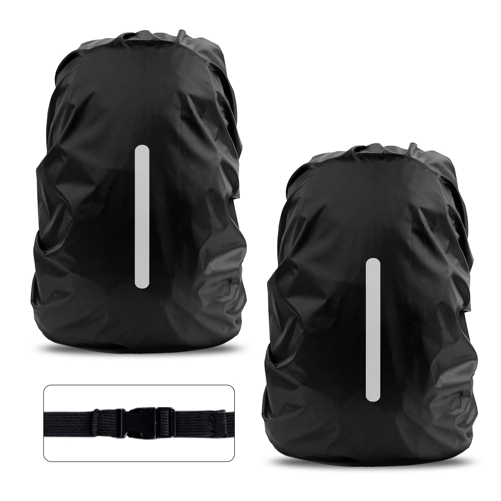 

Набор из 2 рюкзаков 2x Дождевой Водонепроницаемый Дождевой Светоотражающий Рюкзак Для Женщин и Горный Сезон Дождей Осень Сумка для хранения в комплекте [LAMA] Чехлы, Водонепроницаемый, чёрный