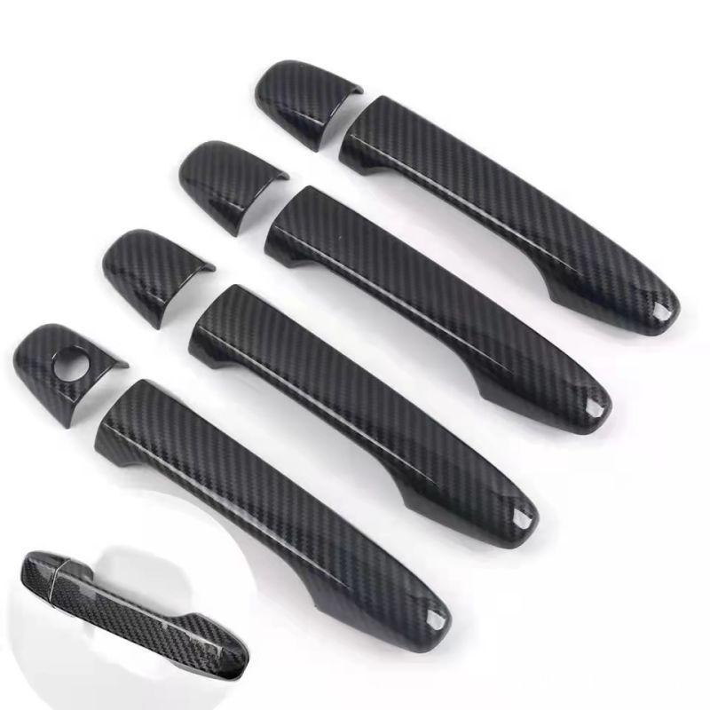 

Subaru Impreza 2012-2019 Carbon Fiber Style Outer Door Handle Cover - Gloss Black Finish