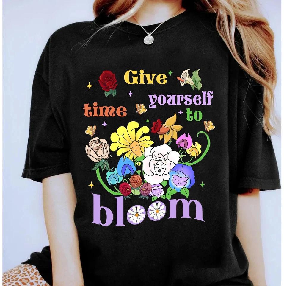 Give Yourself Time To Bloom Alice Tshirt 2026 Unisex Unisex Unisex S