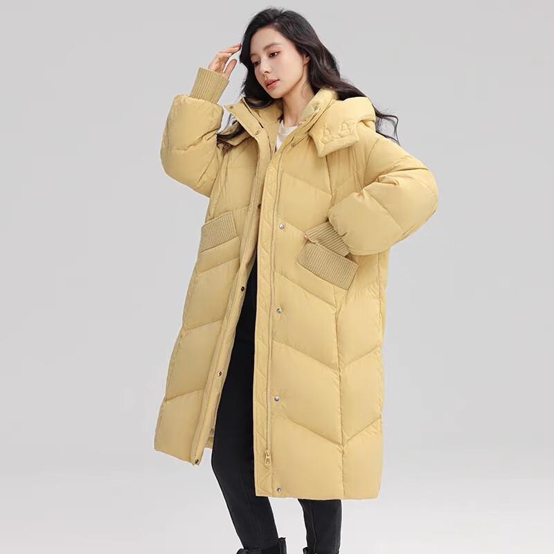 

Duck Duck Women s Long Hooded Winter Down Jacket S