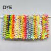 70 Pcs Hawaiian Leis Luau Party Decoration Artificial Tropical Palm Leaves Hibiscus Flowers Hula Dance Party Favors for Summer Beach Pool Party