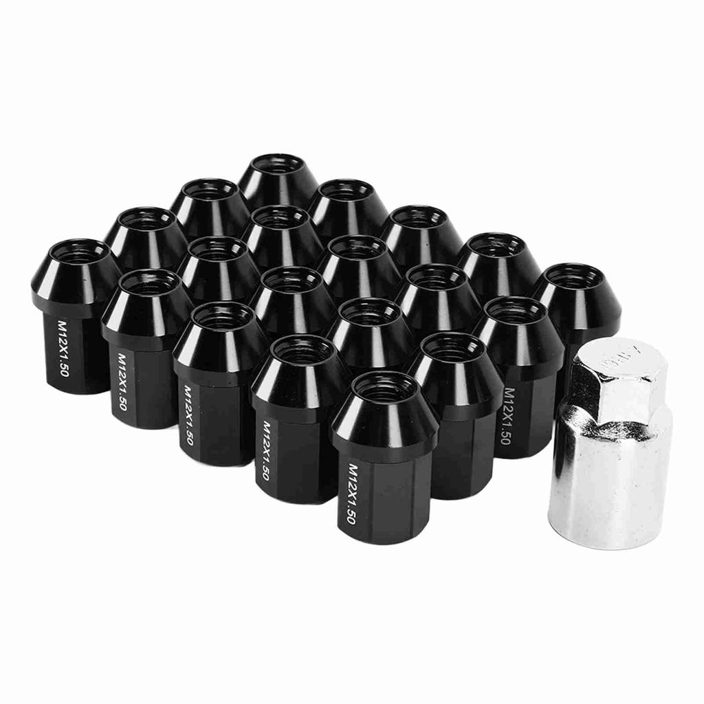20pcs M12x1.5 Wheel Lug Nuts 35mm 6061 Aluminum Alloy Closed End Replacement for Chevrolet Camaro 1983‑2002