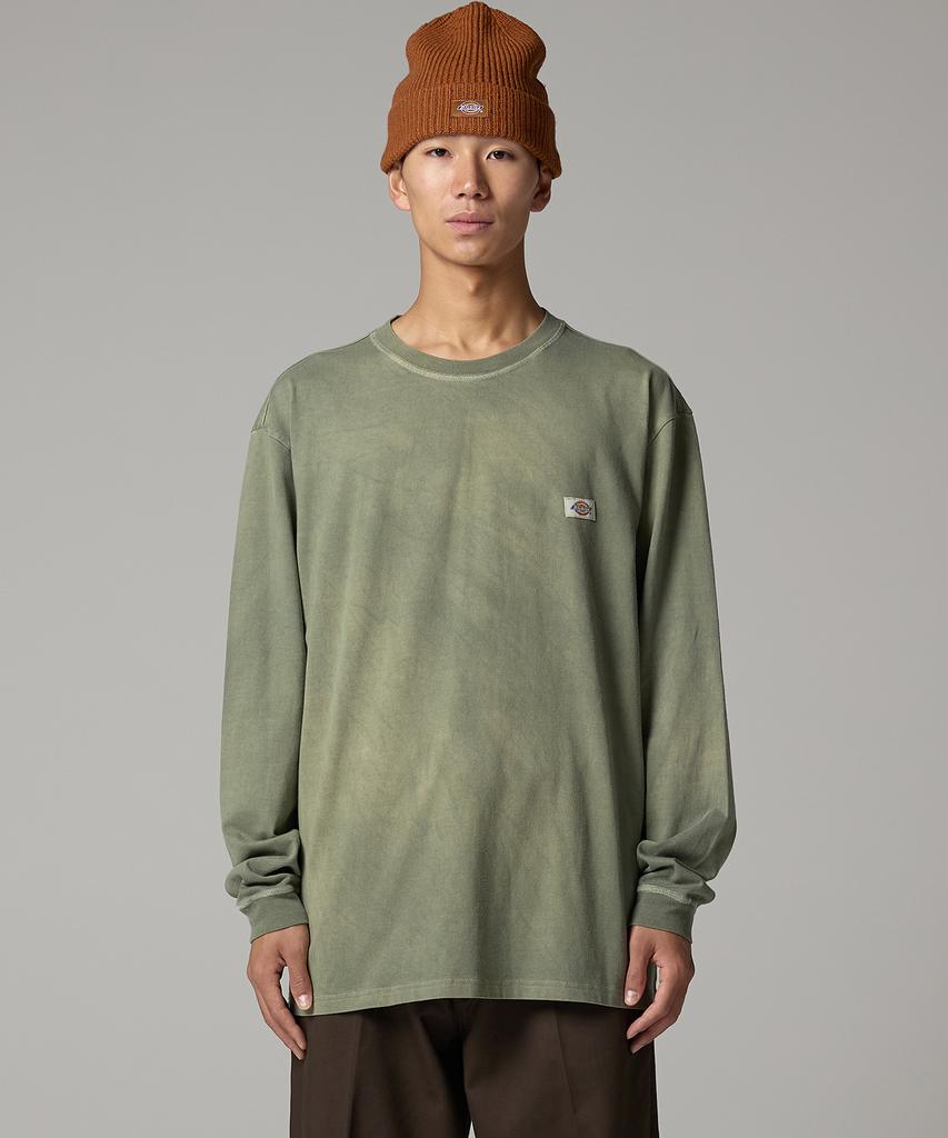 DICKIES Garment Dyed Basic Long Sleeve Olive