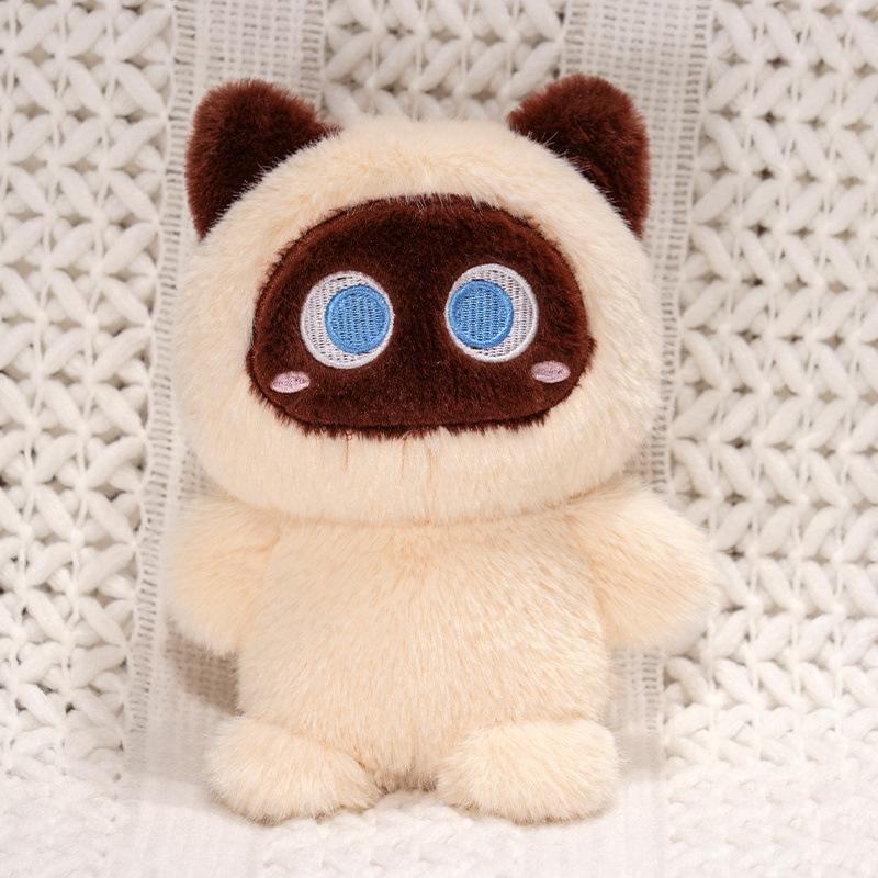 Cute cute kitten doll plush toy black cat doll girl company soothing doll