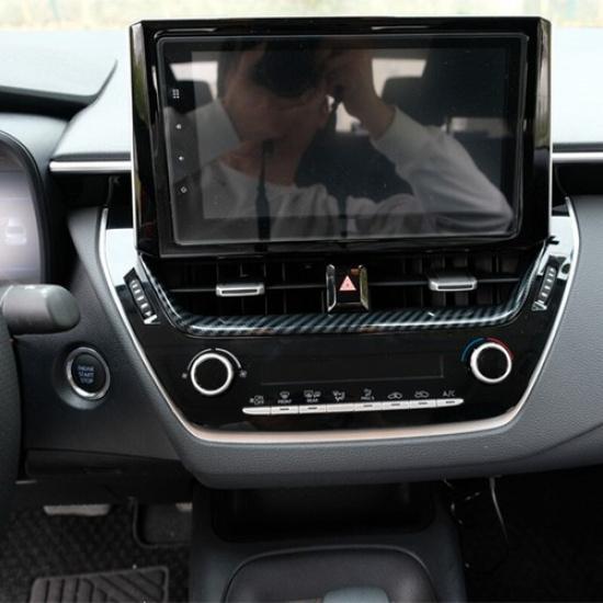 For Toyota Corolla - Dashboard Center Air Vent Trim Carbon Fiber Kit