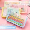 A6 Sticker Storage Bag Zipper Design Pencil Case Multi-functional Bill Storage Bag  Gift